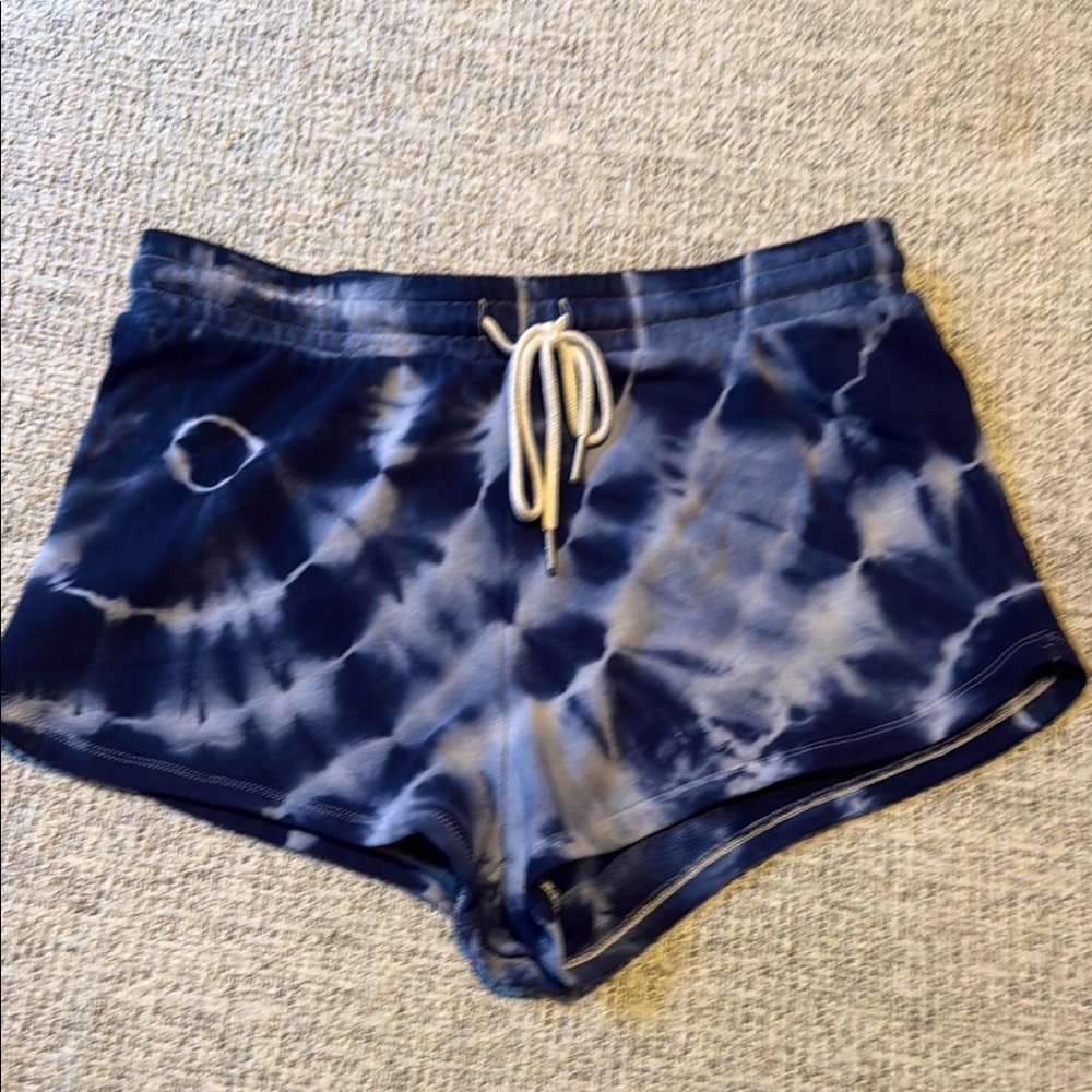 Z Supply Navy Tie-Dye Athletic Shorts